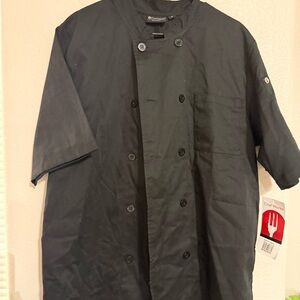 Black Double-Breasted Jacket chef coat